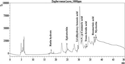 Polyphenols and extracts from Zingiber roseum (Roxb.) Roscoe leaf mitigate pain, inflammation and pyrexia by inhibiting cyclooxygenase-2: an in vivo and in silico studies